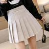 Женская клетчатая плиссированная юбка с высокой талией, женская короткая юбка, модная юбка трапециевидной формы, мини-Повседневная теннисная юбка