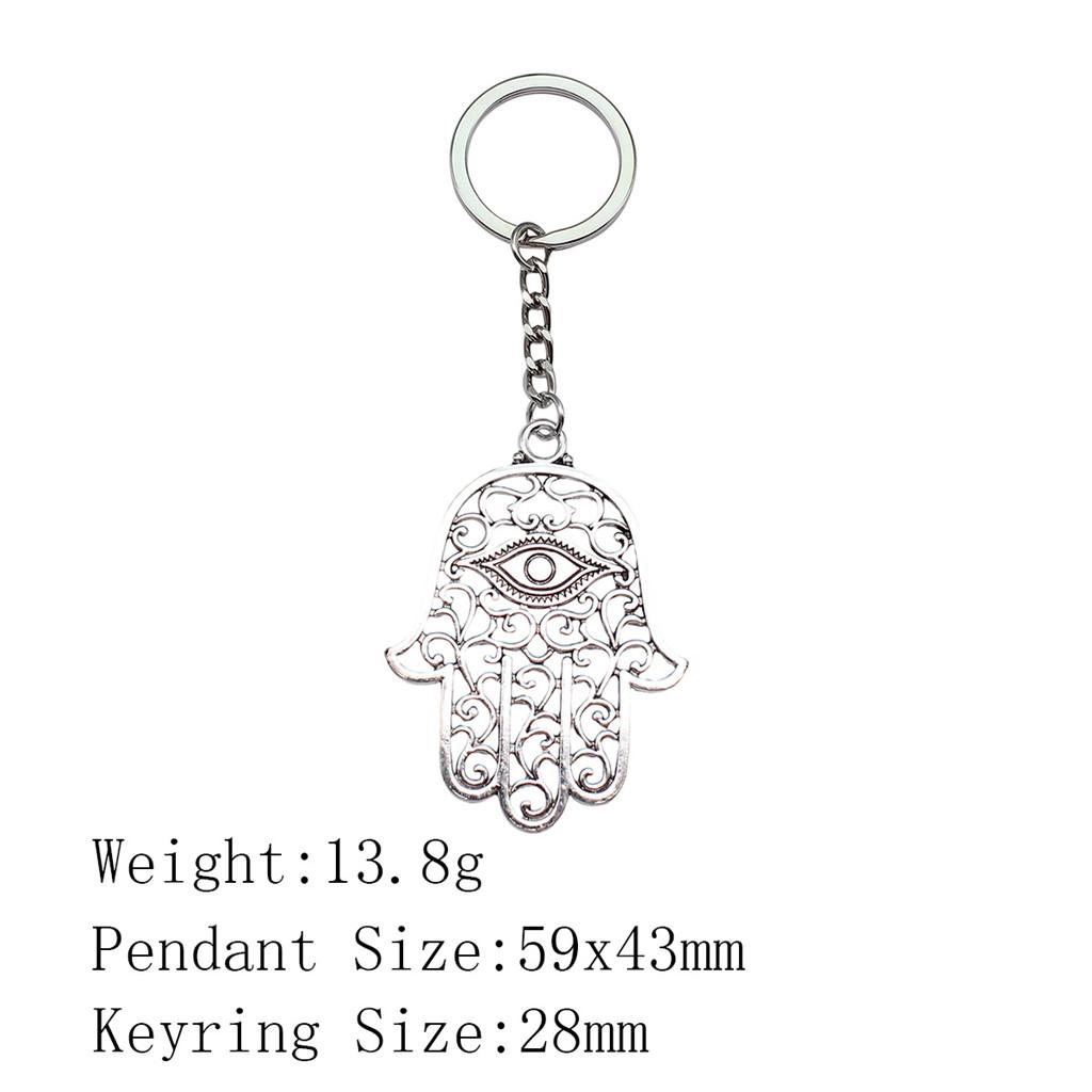 Брелок для ключей в виде сумки «Обратно в школу» с изображением руки Хамсы и глаза Гора, украшения для дома, крутой брелок