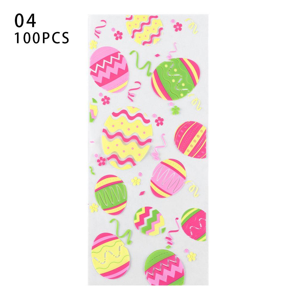 DIY Biscuits Snack Disposable Food Packaging Easter Candy Bag Cookie Packing Bag Happy Easter