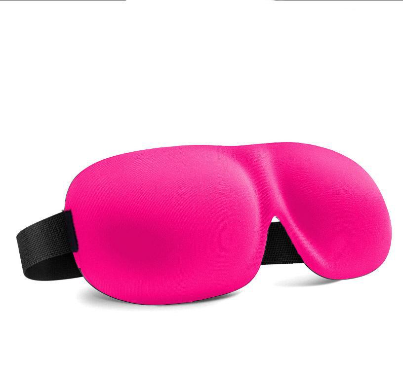 3D Black Stereo Sleep Eye Mask for Travel and Aviation, Nose Bridge-Free