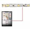 1 шт. светодиодная лента для холодильников LG F521SN71 DC12V Светодиодная лента для холодильника Запасные части для холодильника