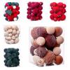 35pcs Reusable Christmas Velvet Ball Pendant Flocked Xmas Tree Ornaments  Home New Year Decorations