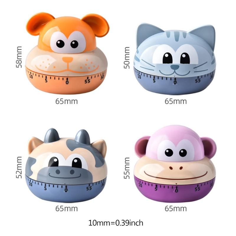 Animal Timer Digital Kitchen Countdown Clock Cute Animal Alarm Clock for Time Management Tool for Children & Adult Nice