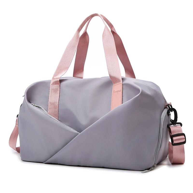 Versatile Large-Capacity Travel Fitness Bag with Shoe Compartment, Custom Logo Option