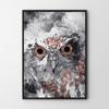 Абстрактный постер с совой