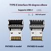 90 Degree Angled USB 3.2 Type E Internal Connectors Male And Female Port Adapter 20Gbps Transmission Motherboards Front Panel Installation