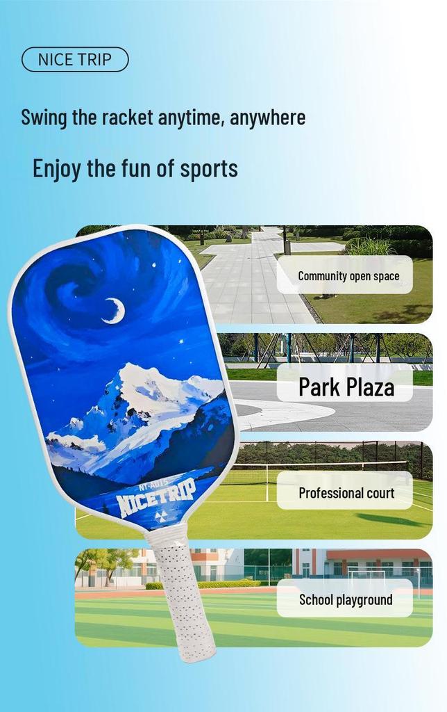 Professional Fiberglass Pickleball Paddle Set for Children and Adults