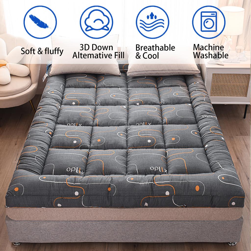 Thickened mattress, 3D fiber soft cushion, household bedroom mattress, rental special single student dormitory non slip mattress