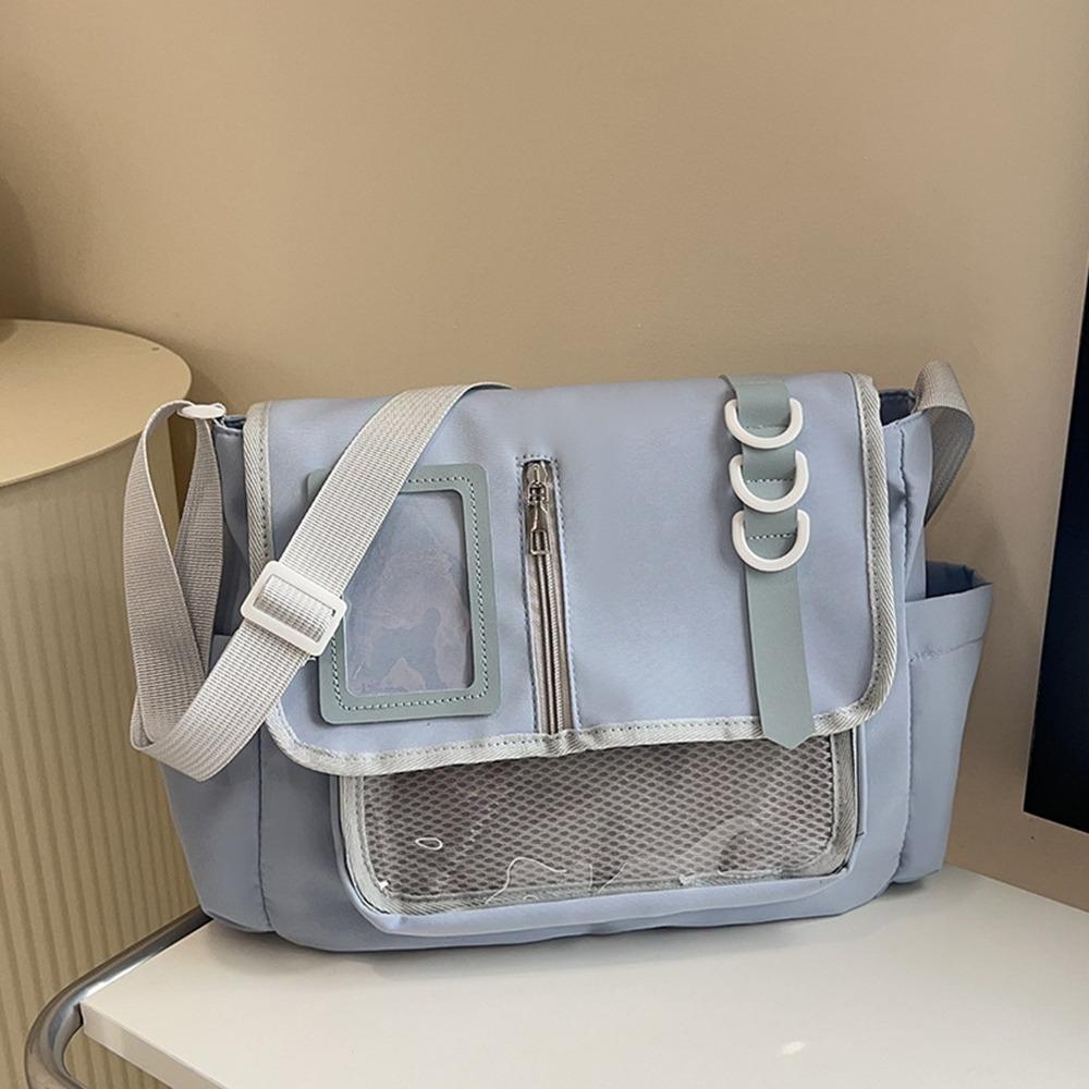 Zipper Bag Solid Color Itabag Cotton Doll Bag Shoulder Bag Creative Transparent Bags Women