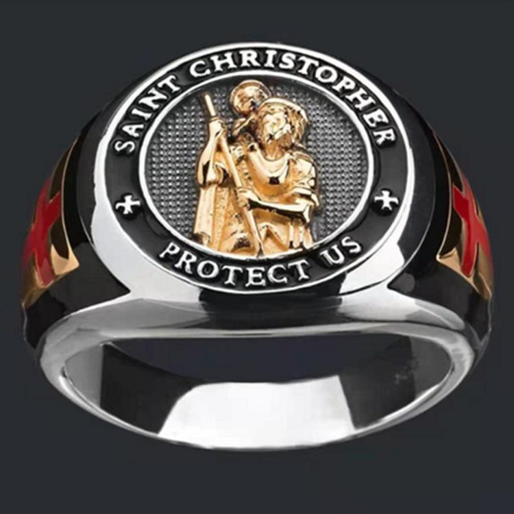 Новое кольцо рыцаря тамплиера для мужчин, стерлинговое серебро 925 пробы, золото 18 карат, масонское кольцо с крестом, подарок на годовщину, свадебное обручальное кольцо, ювелирное кольцо