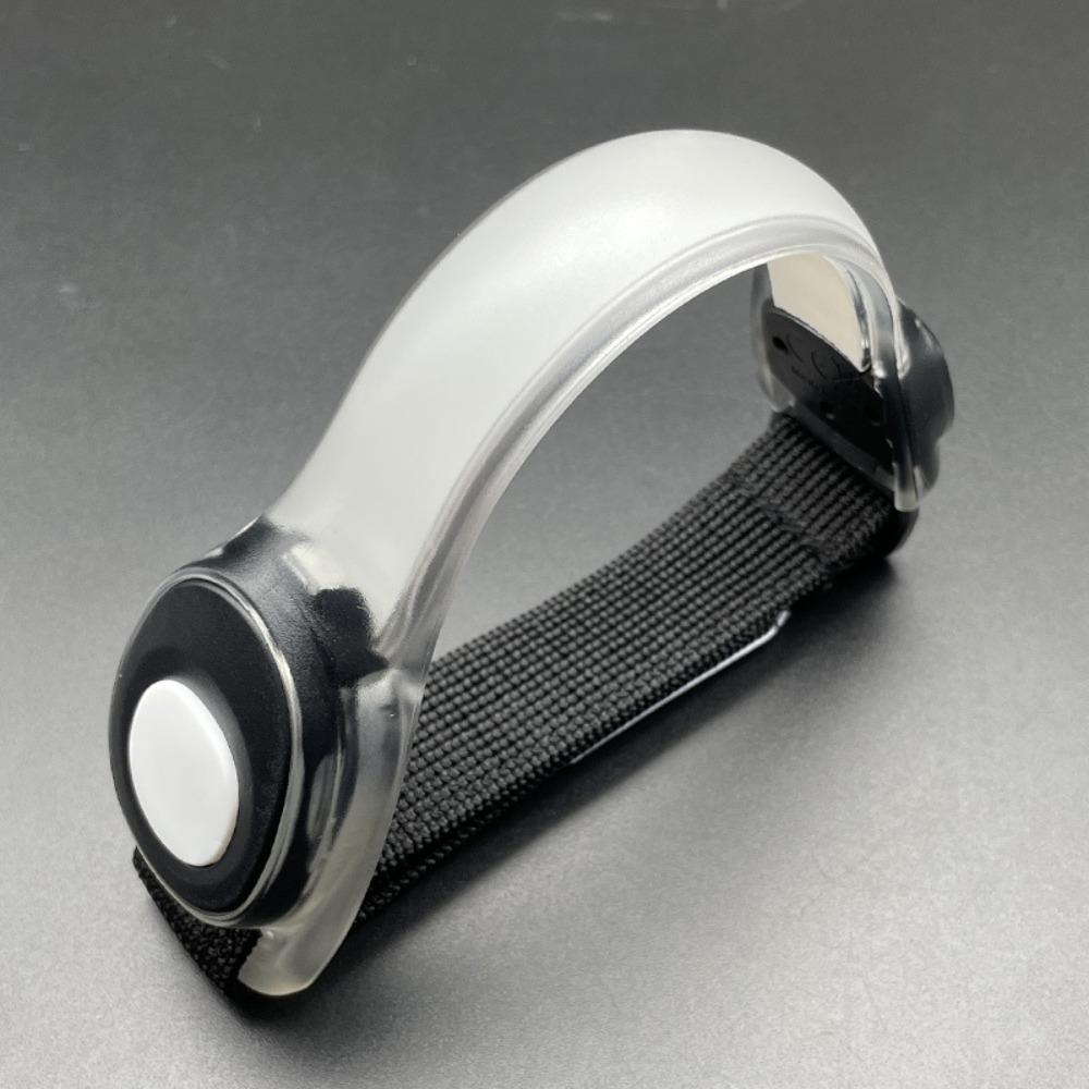 Adjustable LED Light Up Armband Plastic PVC Luminous Bracelet Night Running Equipment