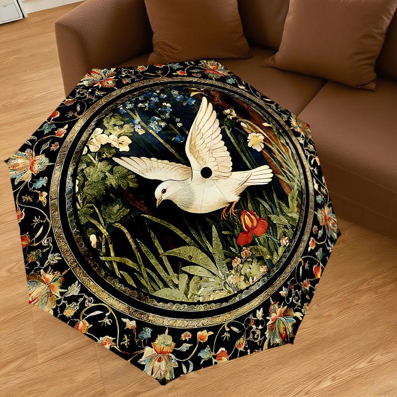 1PC bird flowers Umbrella-8-Rib Reinforced, Automatic Open, Lightweight & Durable, Cute Fashion Accessory for Outdoor-K1251
