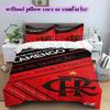 Flamengo football soccer Pattern Bedding,Quilt Set Quilt Cover Pillowcase Home Birthday Gift (1*duvet cover+2*pillowcase,without core)