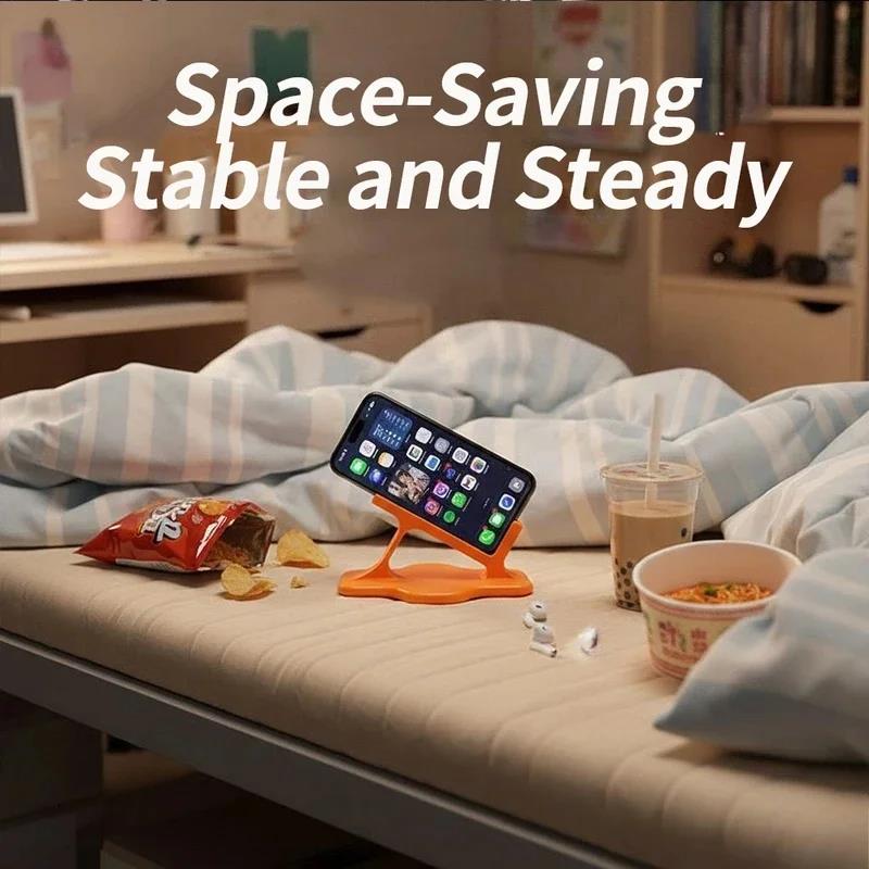 Bed Phone Holder for Side Sleeping 360° Adjustable Lazy Arm Phone Mount with Anti-Slip Base Hands-Free Overbed Stand for Watch 6