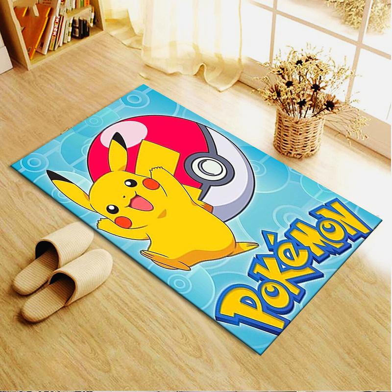 Новый ковер-коврик Pokemon 2025 для гостиной, спальни, дома, украшение дивана, детский игровой, противоскользящий коврик для пола 77