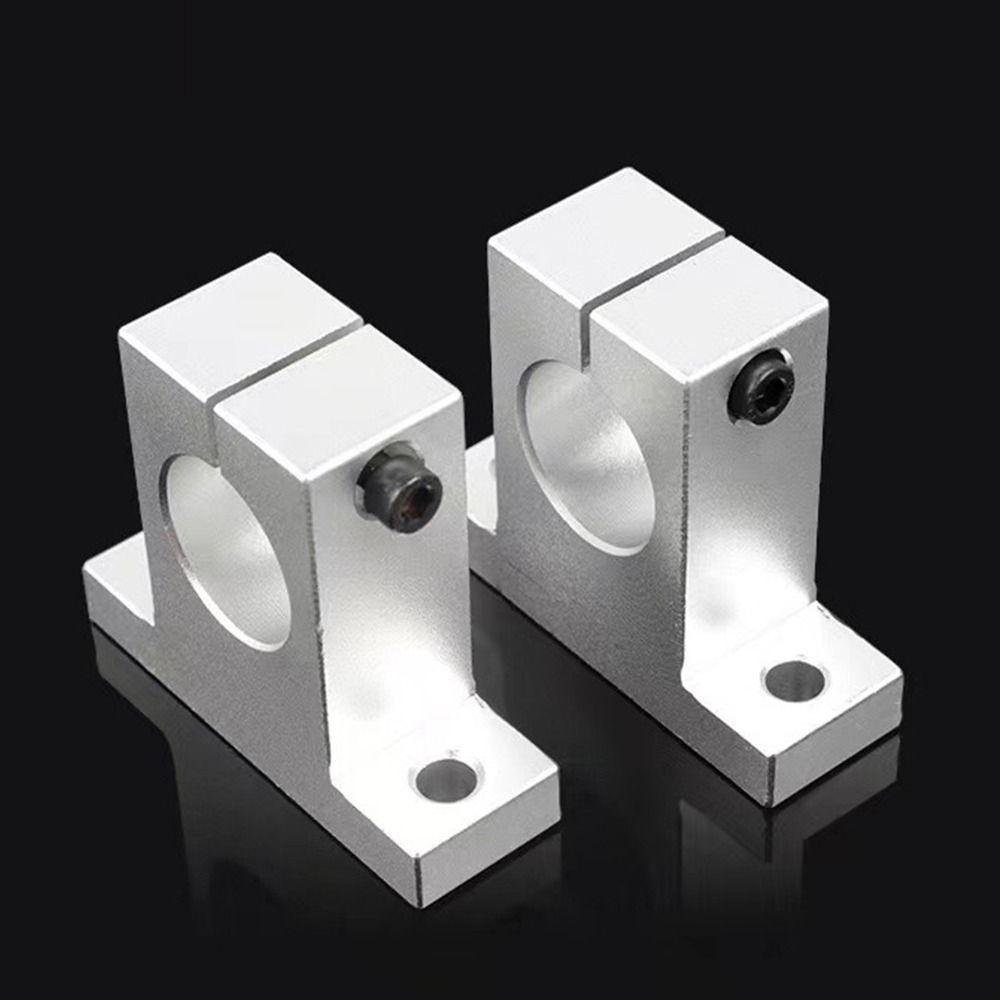 1 шт. Опора вала направляющей фрезера с ЧПУ, держатель стержня из алюминиевого сплава, новый линейный подшипник, деталь для 3D-принтера