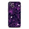 Роскошный мягкий чехол из ТПУ для iPhone 17 Air 16E 16 11 15 14 Pro MAX 12 13 7 8 Plus X XR XS SE 2022, черный, с рисунком паутины