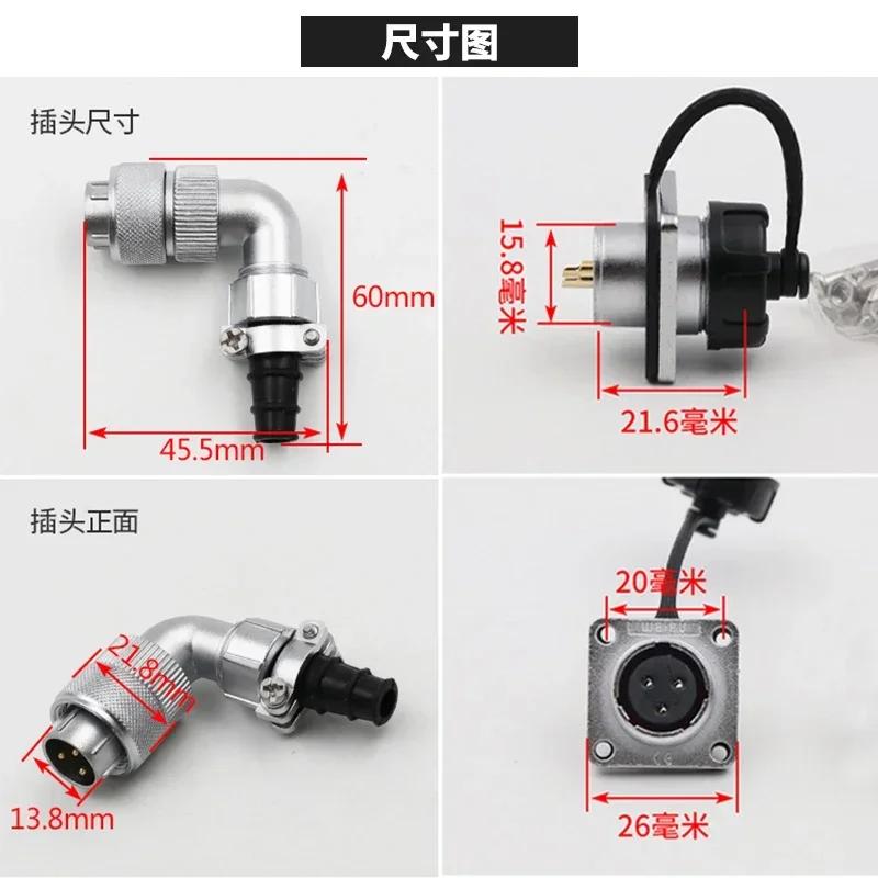 WEIPU WF16 TV+Z 90 Degree Bending Right Angle Power Wiring Hardness Waterproof M16 Aviation Connector 2 3 4 5 7 9 10 Pin Panel
