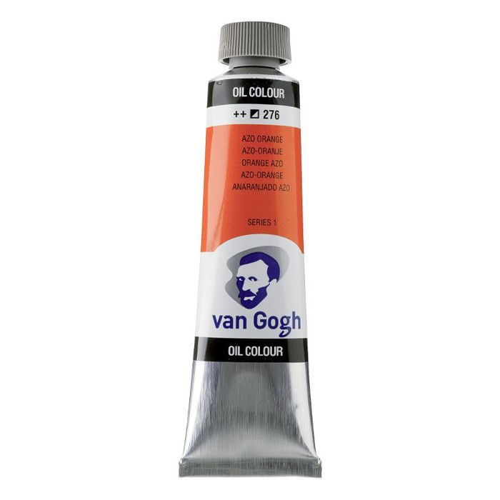 Peinture à l'huile - Van Gogh - AZO S1 ORANGE - 40ml - Couleur vive - Pour utilisateur avancé