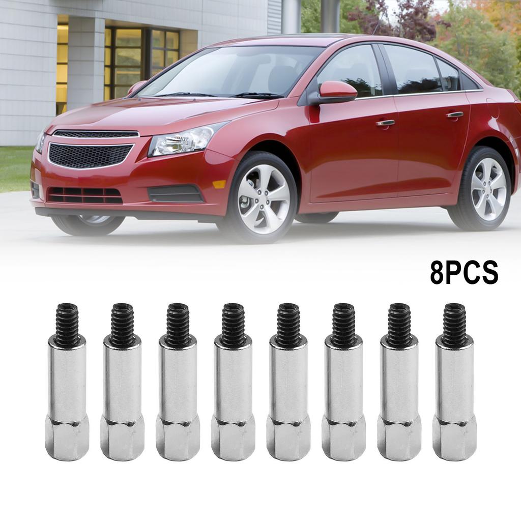 For SBC Compatible Chrome Valve Cover Bolt Kit Offering Eight Fasteners Perfectly Fitting Multiple Engine Types
