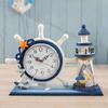 Advanced Clock Ocean Style Silent Desktop Clock Ornament Living Room Desktop Placement Clock