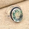 Lovely Aqua Apatite Gemstone Handmade Jewelry Solid 925 Sterling Silver Ring