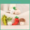 Vegetable Funny Plush Keychain Soft Stuffed Toy With Pp Cotton For Bag Charm