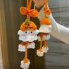Halloween Crochet Kit Crochet Ghost Bag Charm DIY Kit Crochet Project Ghost Hanging Decoration Craft Set for Crochet Lovers