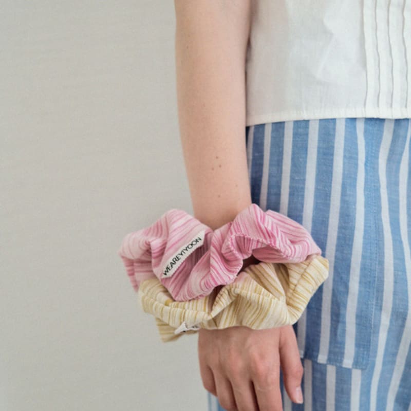 Мы yiyoon резинка-скранчи STRIPE (4color)