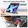 Coque + Verre Trempé - pour iPad Air - 11 Pouces - Protection Coins Renforcés - Vert - Porte-Stylet