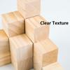 10pcs Unfinished Blank Wooden Square Block Woodwork Craft Handmade Material Kids Toy Wooden Cube