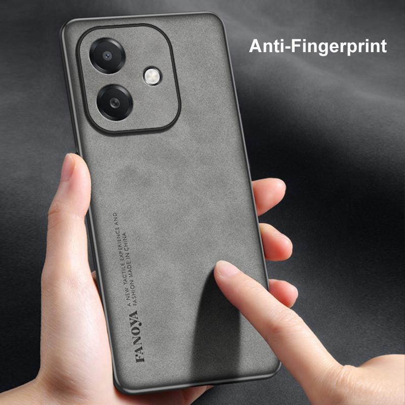 Для OPPO A3 A3X 4G Чехол Роскошный Кожаный Чехол для Телефона Для OPPO A3 A3X 5G Задняя Крышка Матовый Силиконовый Ударопрочный Полная Защита