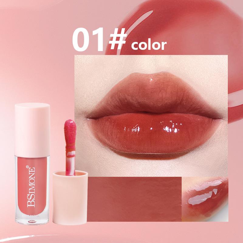 Watery Lip Glaze Lipstick Pearlescent Shimmer Watery Plumping Lip Gloss Moisturizing Plump Lips