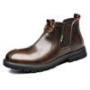 Роскошные брендовые мужские кожаные ботинки итальянские уличные деловые дизайнерские рабочие ботильоны для мужчин официальная повседневная обувь ручной работы