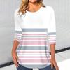 Striped Sweater Simple Womens Long Sleeve Womens Tshirt Casual Vintage Clothing Autumn Pullover Tshirt For Ladies Streetwear