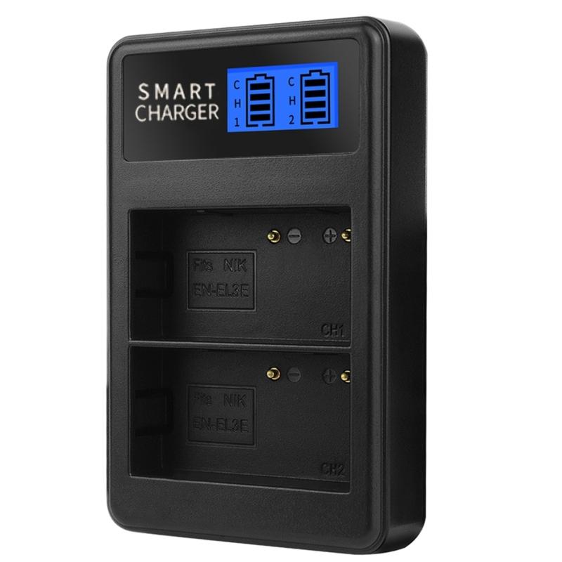 EN-EL3E EN-EL3 Двухслотовый ЖК-дисплей Портативное USB Зарядное устройство для аккумуляторов камеры для D90 D80 D300S D300 D700 D200 Камеры