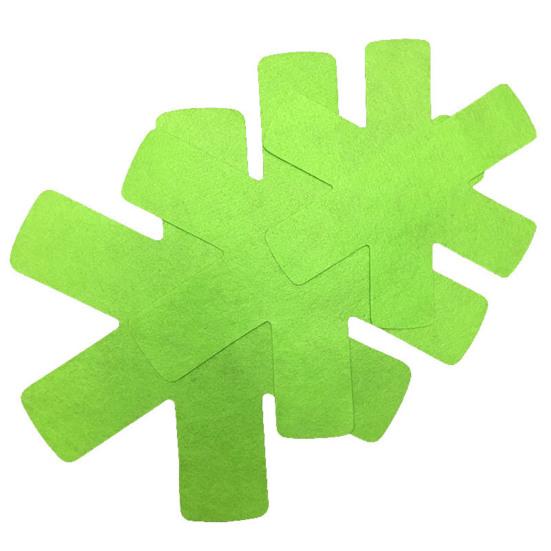 12 Pcs Non-stick Pan Protective Mat 3 Sizes Water Absorbent Soft Anti-scalding Avoid Scratch Pot
