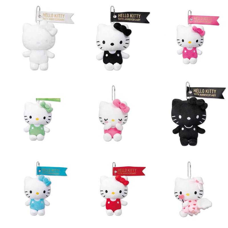 Очаровательная плюшевая игрушка Hello Kitty Подарок к 50-летию Мягкая и приятная на ощупь Брелок-аксессуар