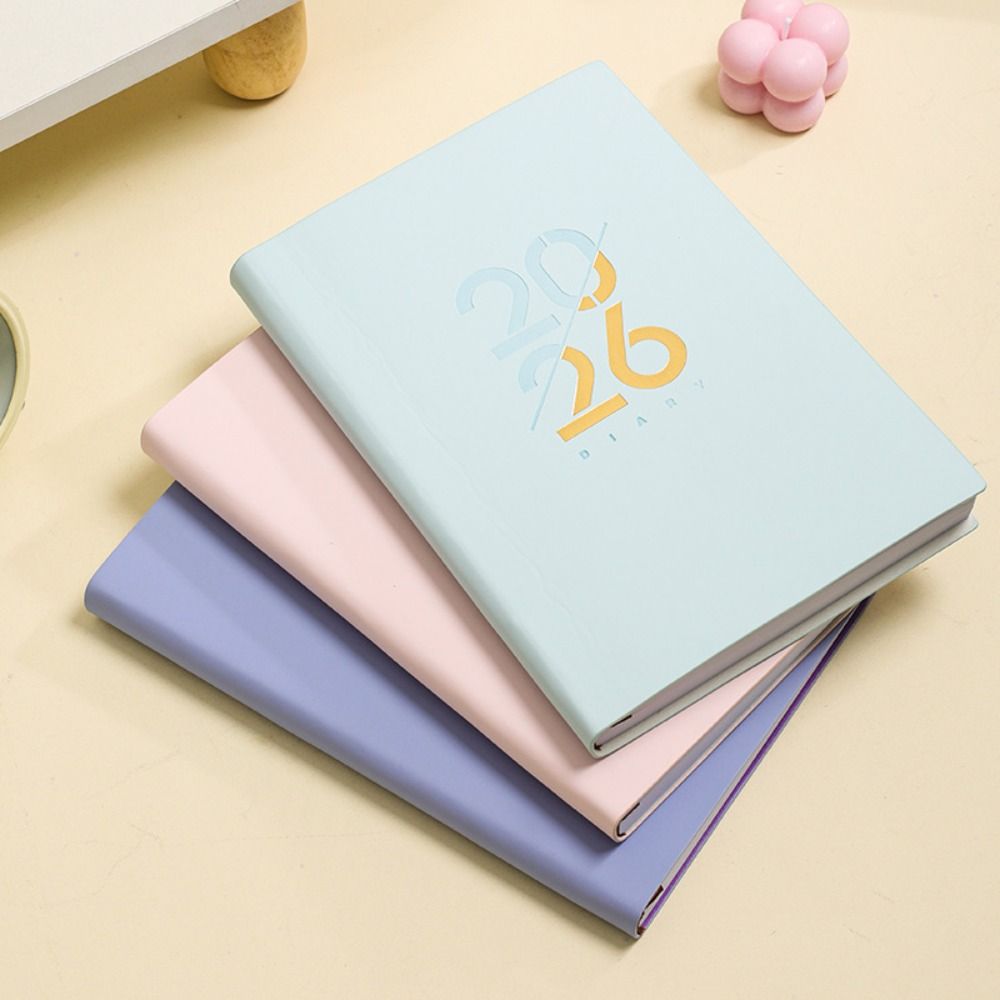 Wear-resistant 2026 Schedule Planner Notepad 12 Months 365 Days Efficiency Notebook  School