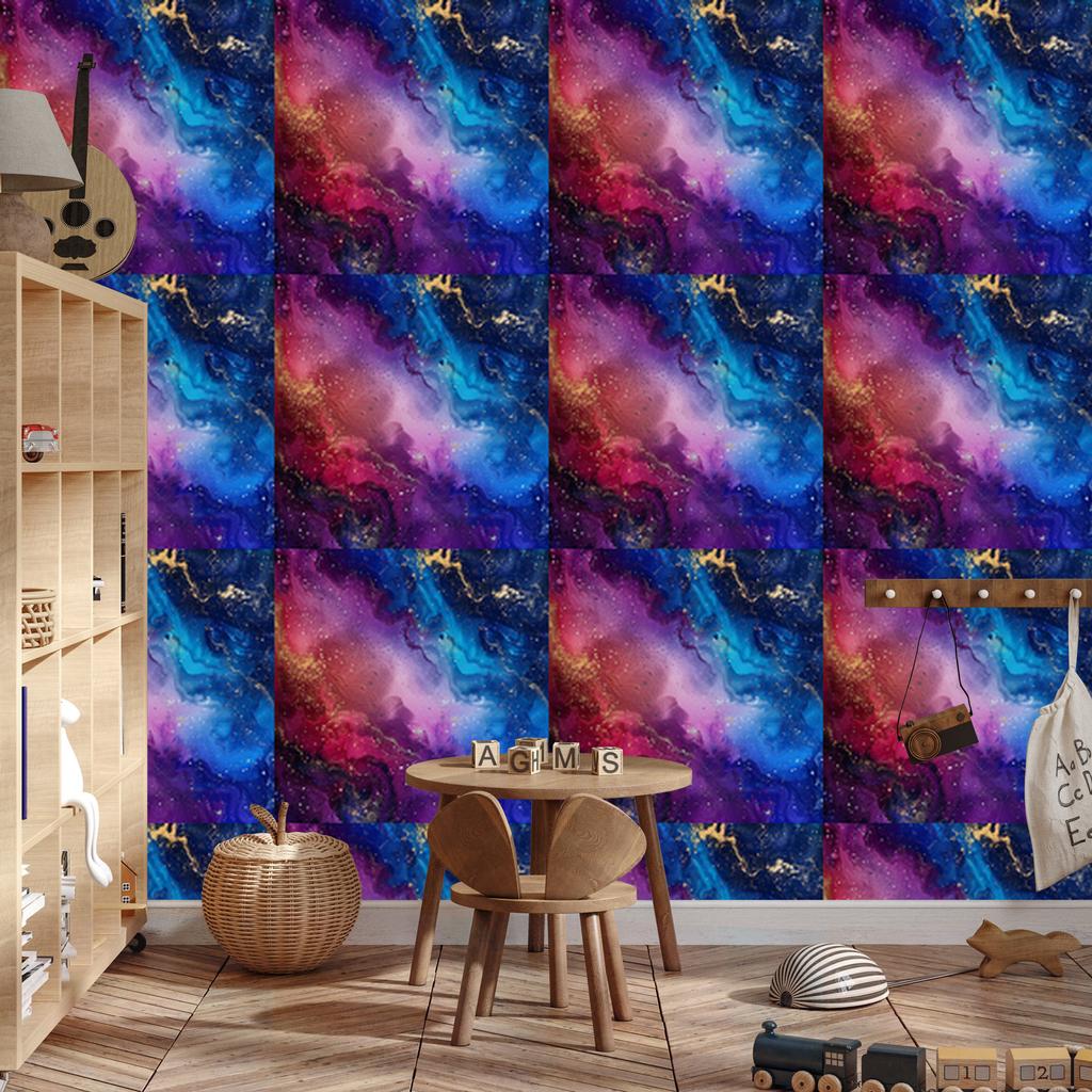 Ink blue and purple wallpaper, indigo background for living room and bedroom 50x1000