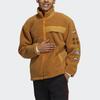 adidas Спортивная ветровка Neo Casual с воротником-стойкой, ветрозащитная, коричневая, унисекс, HG9028