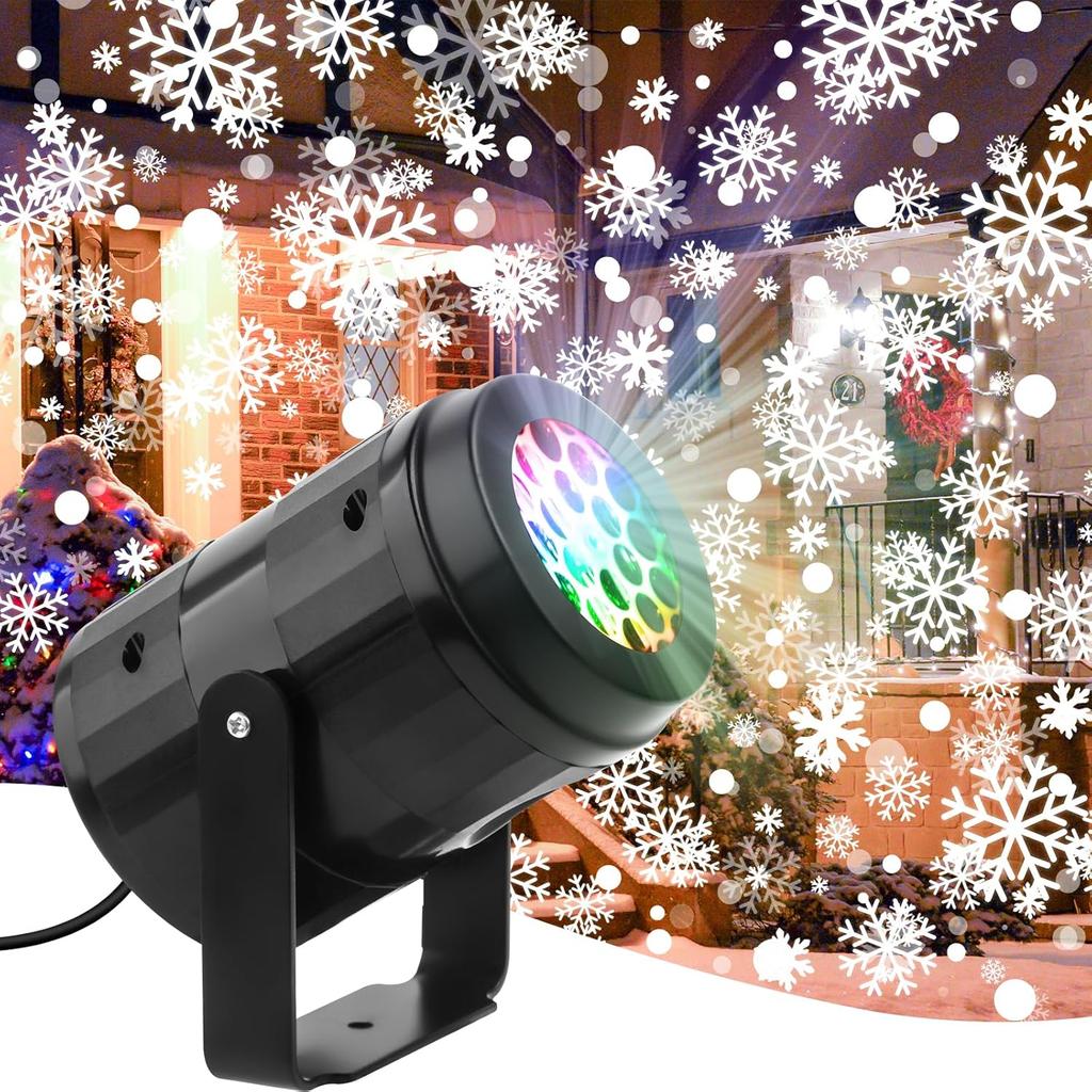 Holiday Projector Lights Christmas LED Patterns Outdoor Indoor Use for Garden Patio Yard Wall Decor