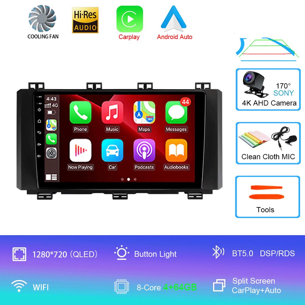 Автомобильный радиоприемник Android 14 Carplay Auto 2K экран мультимедийный проигрыватель для SEAT Ateca Cupra 2016 - 2021 2 Автомагнитола стерео 2din головное устройство