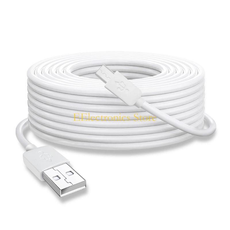 B03C Сверхдлинный USB-кабель для зарядки Micro USB для термометра / камеры, длинный, прочный провод 1000 см / 1500 см