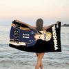 1pc Haikyuu3 Beach Towel with Custom Name, Beach/Swimming/Bath/Picnic/Camping Towel, Suitable for Seaside Beaches
