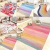 Rainbow Rug Colorful Stripe Kids Rugs Super Soft Bedroom Bedside Floor Mat Home Decor Living Room Sofa Carpets Tapis