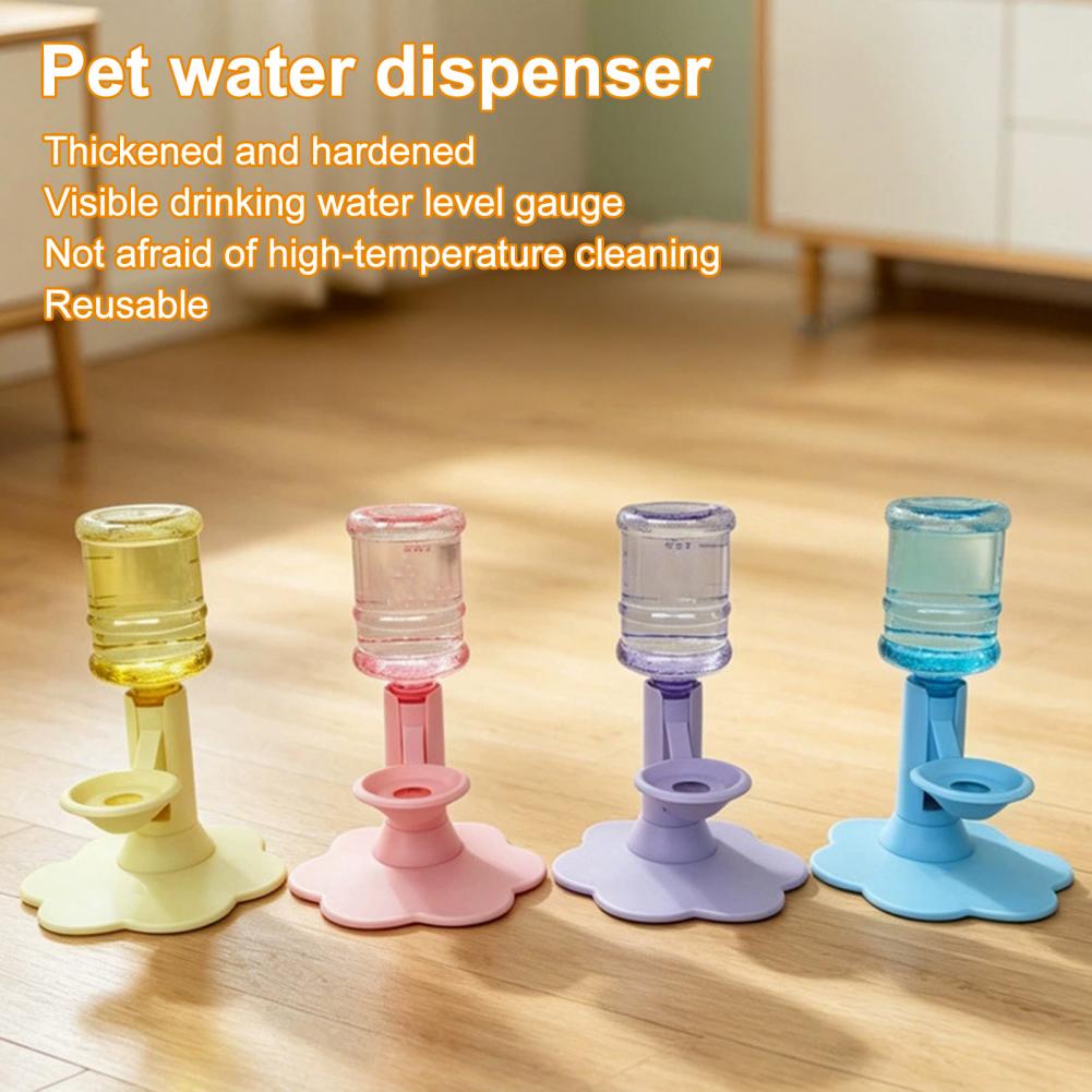 Gravitys-Fed Cat Water Dispenser, 640ml Reservoir, Automatic Refill Bowl, Elevated Pet Hydration Station for Indoor Dogs Cats