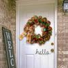 Vibrant Thanksgiving Maple Leaf Bow Decor Wreath For Home And Door Display