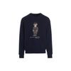 Polo Teddy Bear Letter Print Crewneck Sweatshirt Men Sweatshirt Blue 710853308-014