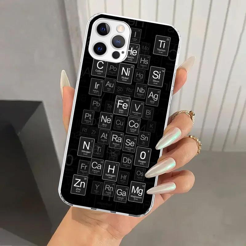 Чехол для телефона Физика Химия Математика для Iphone 17 Air 16 15 Plus 14 13 Mini 12 11 Pro Max 16E 7 8 SE 2020 Мягкий Funda Принт S